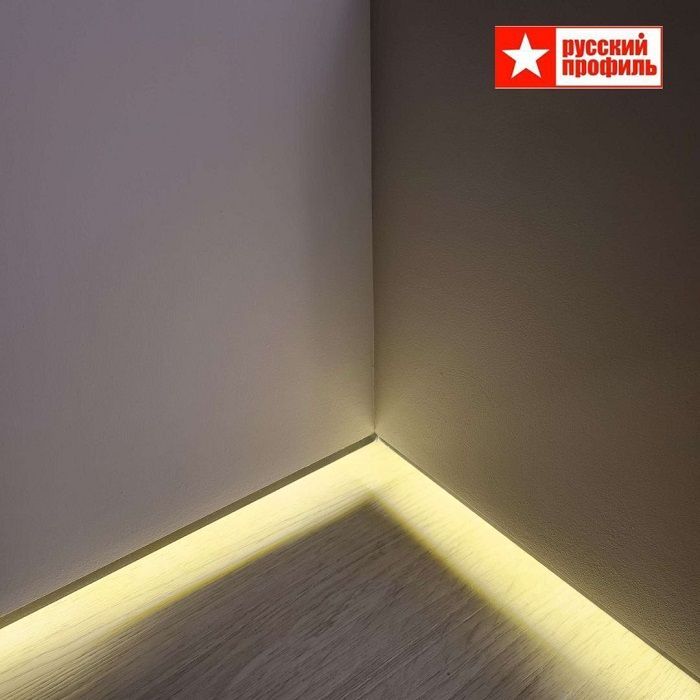 Плинтус напольный теневой 55 х 15 х 2500 мм, без рассеивателя, зазор 20 мм, Чёрный матовый, 1 шт Купить оптом Плинтус напольный теневой 55 х 15 х 2500 мм, без рассеивателя, зазор 20 мм, Чёрный матовый, 1 шт — изображение 6