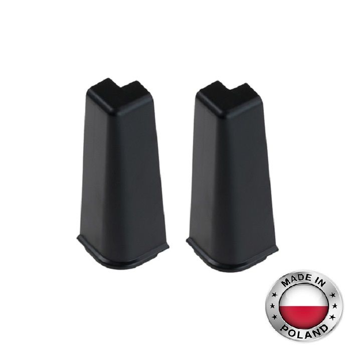 Угол наружный для плинтуса Cezar, Черный матовый, 9005 Купить оптом Угол наружный для плинтуса Cezar, Черный матовый, 9005