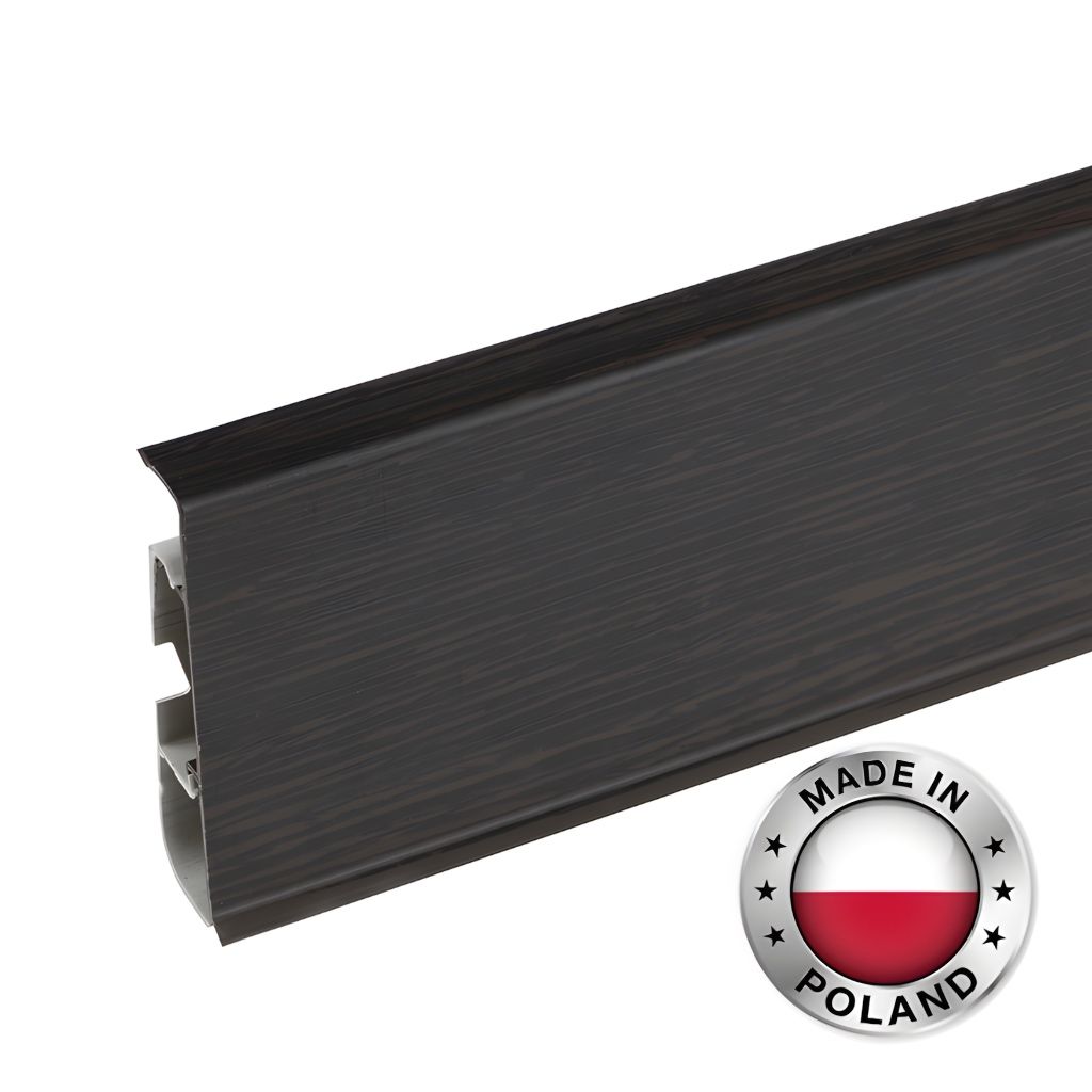 Плинтус напольный CEZAR, HI-LINE PRESTIGE, Темный Венге, 200, 1 шт Плинтус напольный CEZAR, HI-LINE PRESTIGE, Темный Венге, 200, 1 шт