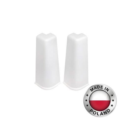 Угол наружный для плинтуса Cezar, Белый Глянцевый, 9003M