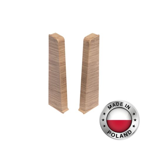 Заглушка левая правая для плинтуса Cezar, Дуб Невада, 126