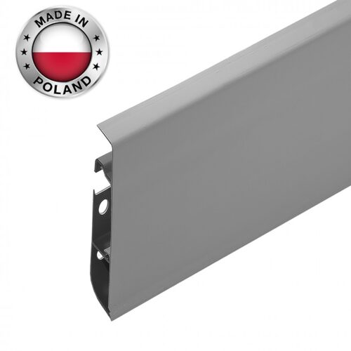 Плинтус напольный CEZAR, HI-LINE PRESTIGE, Серый матовый, 088