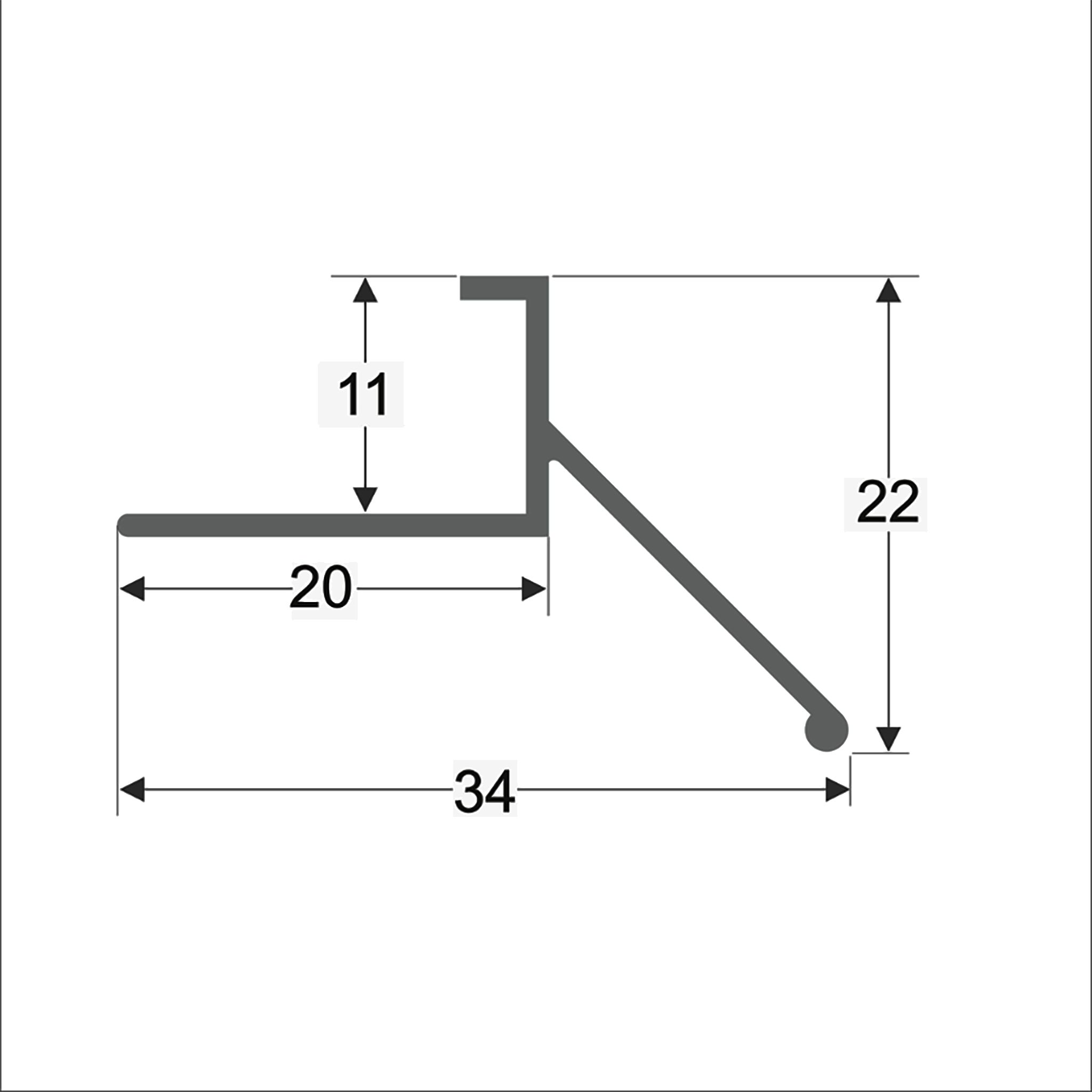 Капельник декоративный для террасы, балкона, фасада, 34 х 22 х 2700 мм, Серебро матовое, 1 шт Купить оптом Капельник декоративный для террасы, балкона, фасада, 34 х 22 х 2700 мм, Серебро матовое, 1 шт — изображение 3