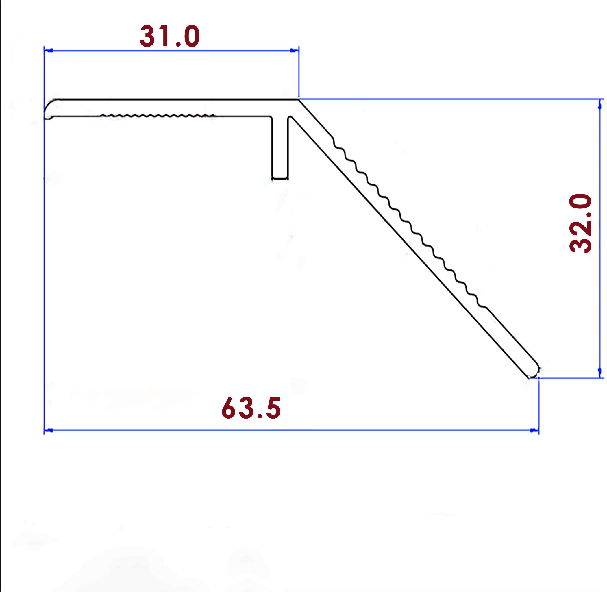 Порог разноуровневый, 60 x 1000 мм, перепад 30 мм, Чёрный матовый, 1 шт Купить оптом Порог разноуровневый, 60 x 1000 мм, перепад 30 мм, Чёрный матовый, 1 шт — изображение 2