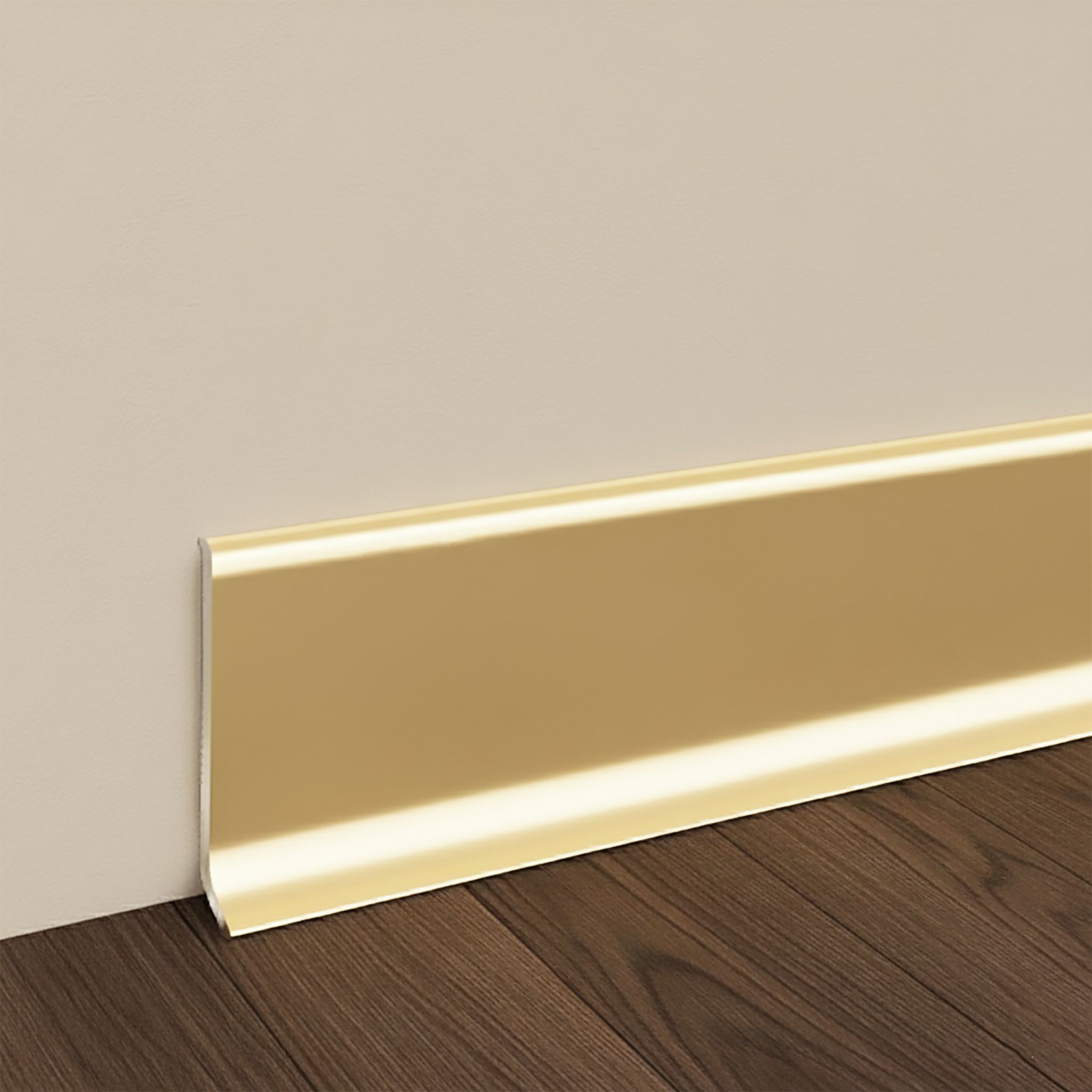 Угол внутренний для напольного плинтуса L- образного длиной 250 см, высота 40 мм, Золото светлое, 2 шт Купить оптом Угол внутренний для напольного плинтуса L- образного длиной 250 см, высота 40 мм, Золото светлое, 2 шт — изображение 5