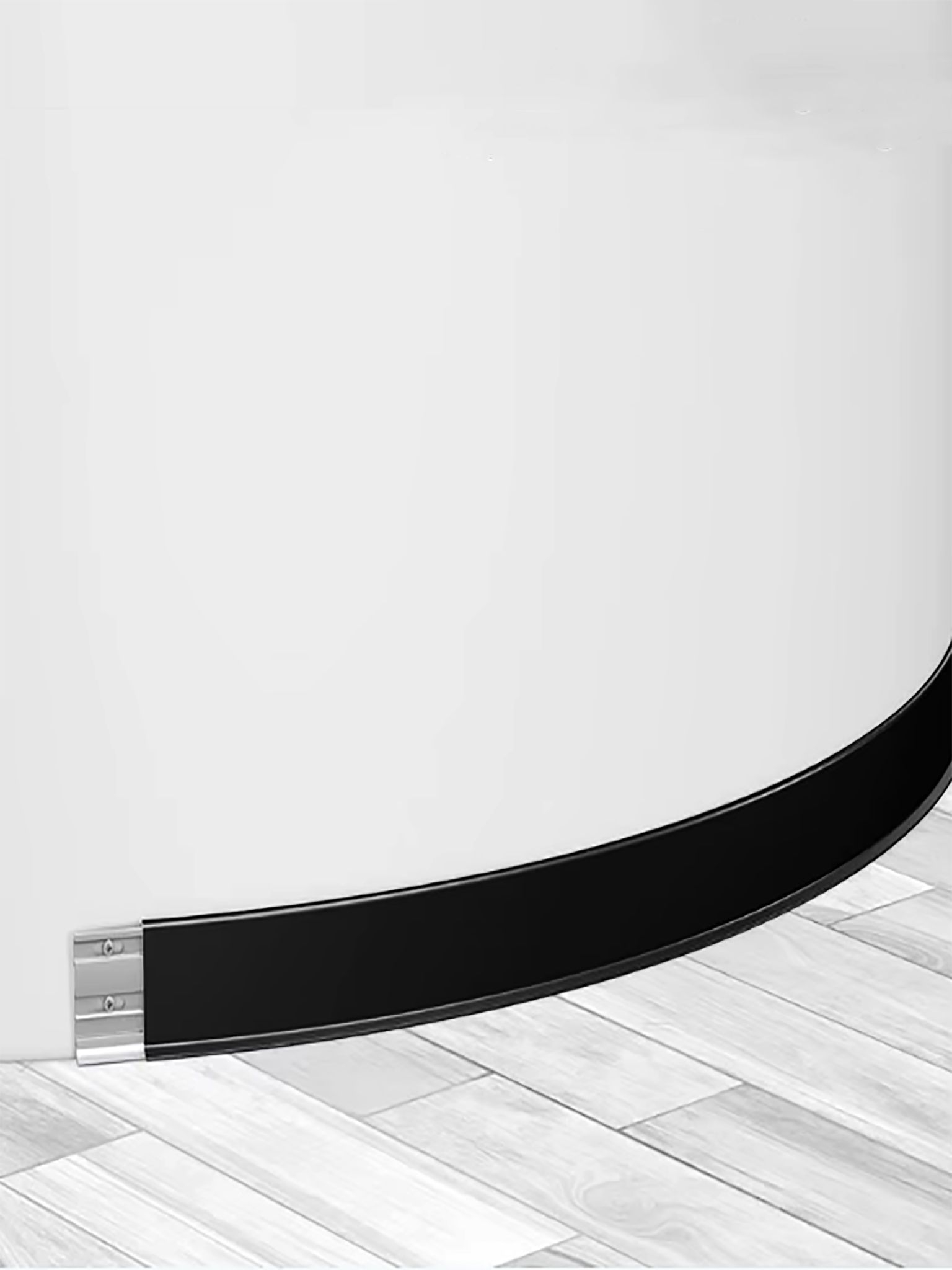 Плинтус напольный алюминиевый SSZ-40-2500, с крепежом, Чёрный матовый анод, 1 шт Купить оптом Плинтус напольный алюминиевый SSZ-40-2500, с крепежом, Чёрный матовый анод, 1 шт — изображение 6