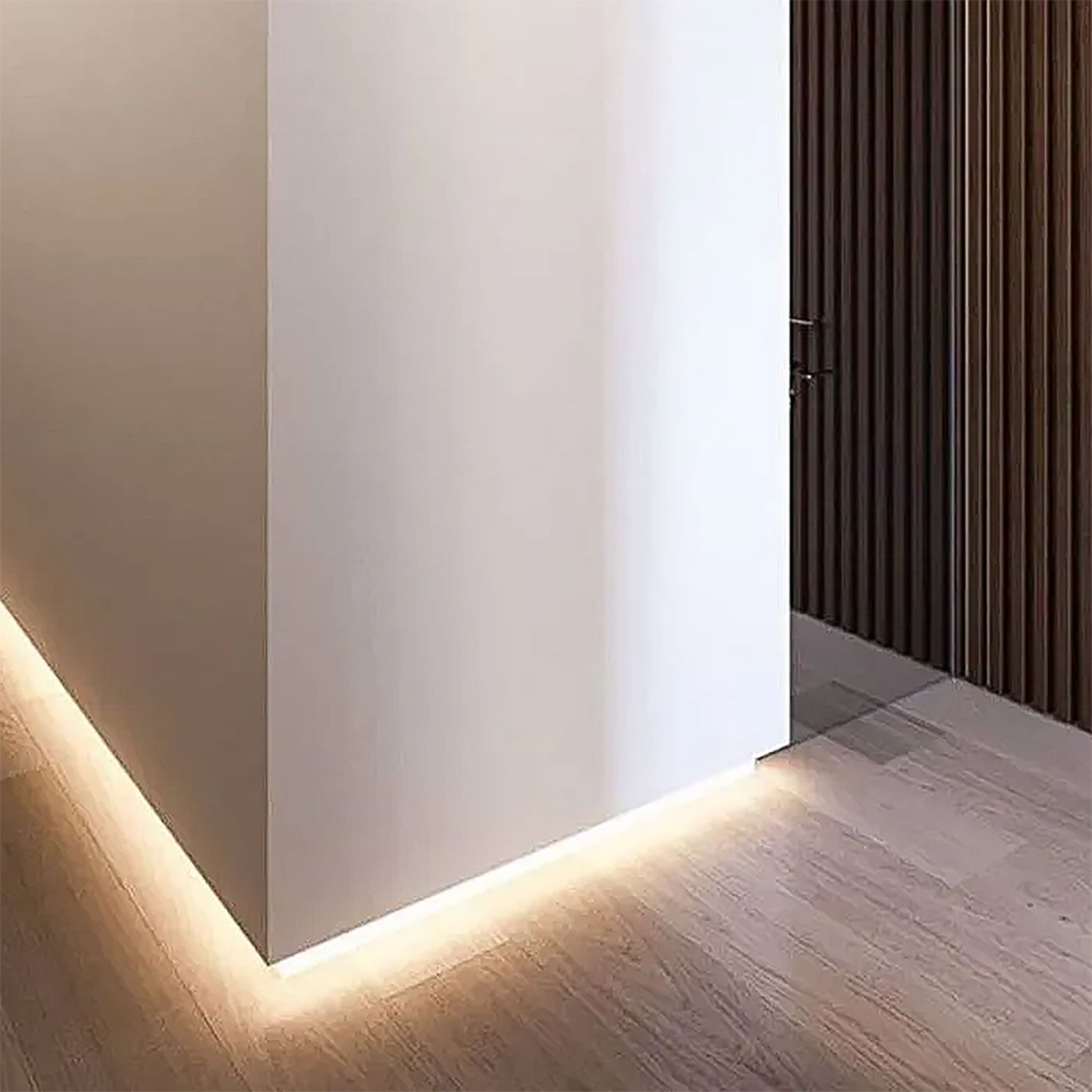 Плинтус напольный теневой 55 х 15 х 2500 мм, зазор 20 мм, Чёрный матовый, 5 шт Купить оптом Плинтус напольный теневой 55 х 15 х 2500 мм, зазор 20 мм, Чёрный матовый, 5 шт — изображение 5