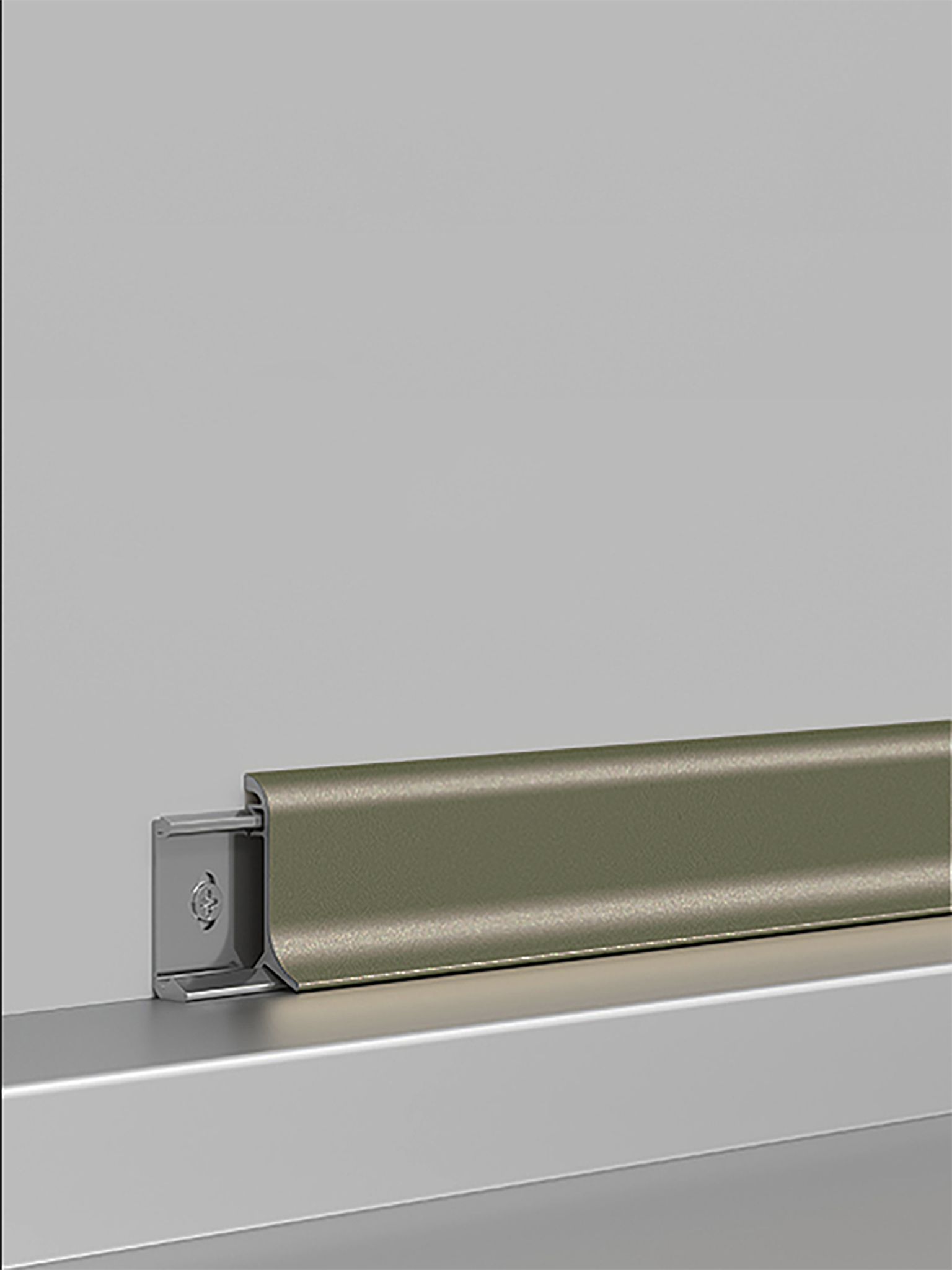 Плинтус алюминиевый SSZ-26-3000, с крепежом, Шампань матовый, 1 шт Купить оптом Плинтус алюминиевый SSZ-26-3000, с крепежом, Шампань матовый, 1 шт — изображение 3