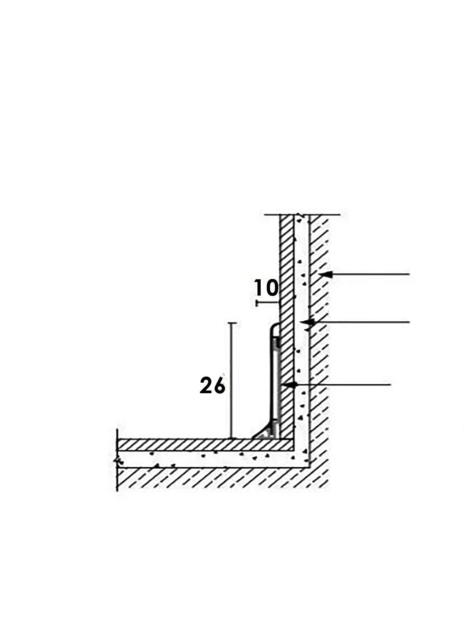 Плинтус алюминиевый SSZ-26-3000, с крепежом, Шампань матовый, 1 шт Купить оптом Плинтус алюминиевый SSZ-26-3000, с крепежом, Шампань матовый, 1 шт — изображение 2