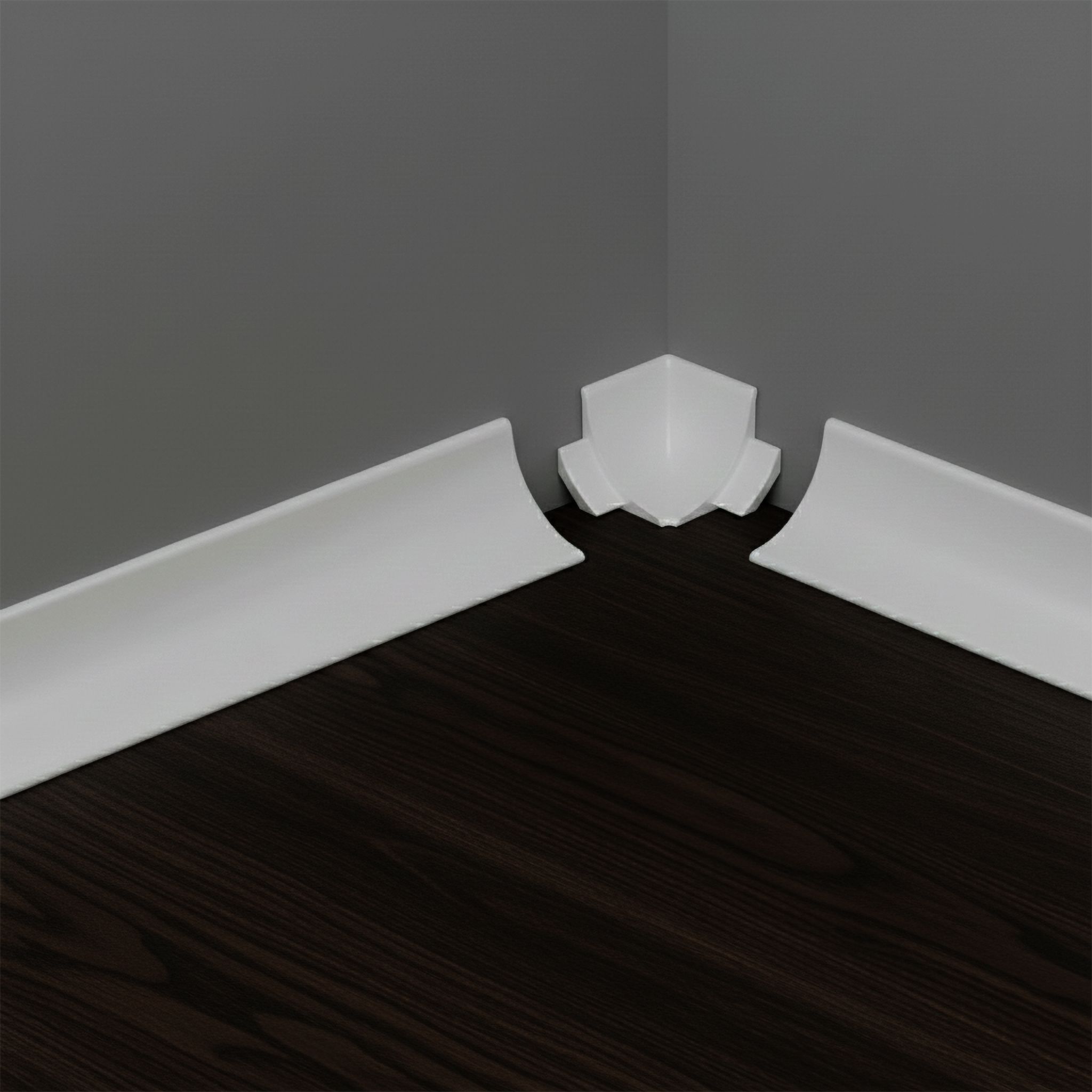 Угол внутренний для плинтуса, высота 17 мм,длина 300 см, Белый матовый, 2 шт Купить оптом Угол внутренний для плинтуса, высота 17 мм,длина 300 см, Белый матовый, 2 шт — изображение 5