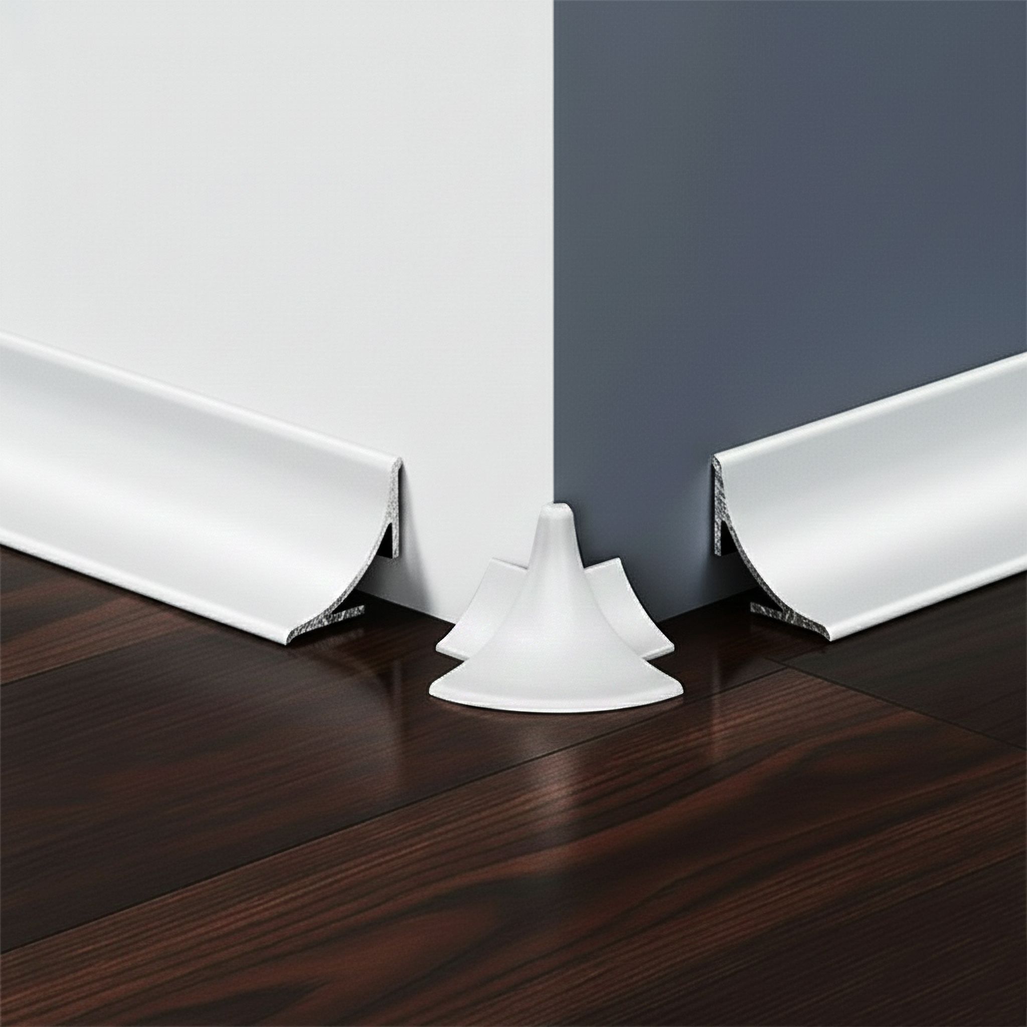 Угол внутренний для плинтуса, высота 17 мм,длина 300 см, Белый матовый, 2 шт Купить оптом Угол внутренний для плинтуса, высота 17 мм,длина 300 см, Белый матовый, 2 шт — изображение 4