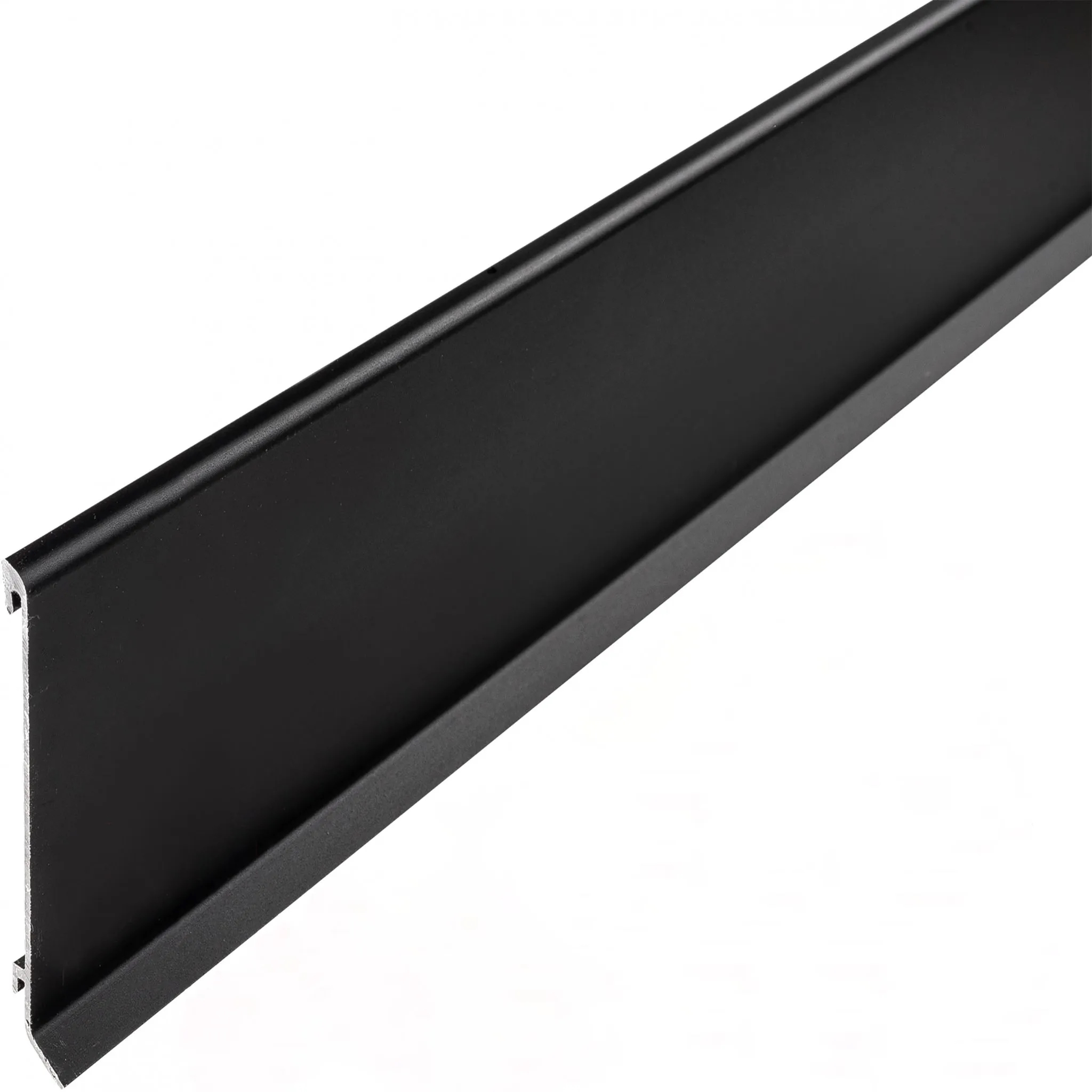 Плинтус напольный алюминиевый SSZ-60-2500, с крепежом, Черный матовый, 1 шт Купить оптом Плинтус напольный алюминиевый SSZ-60-2500, с крепежом, Черный матовый, 1 шт — изображение 5