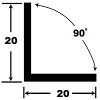 Уголок алюминиевый, 20x20x3000 мм, профиль угловой внешний, Черный матовый, анодированный, двусторонний, 20 шт Купить оптом Уголок алюминиевый, 20x20x3000 мм, профиль угловой внешний, Черный матовый, анодированный, двусторонний, 20 шт — изображение 2