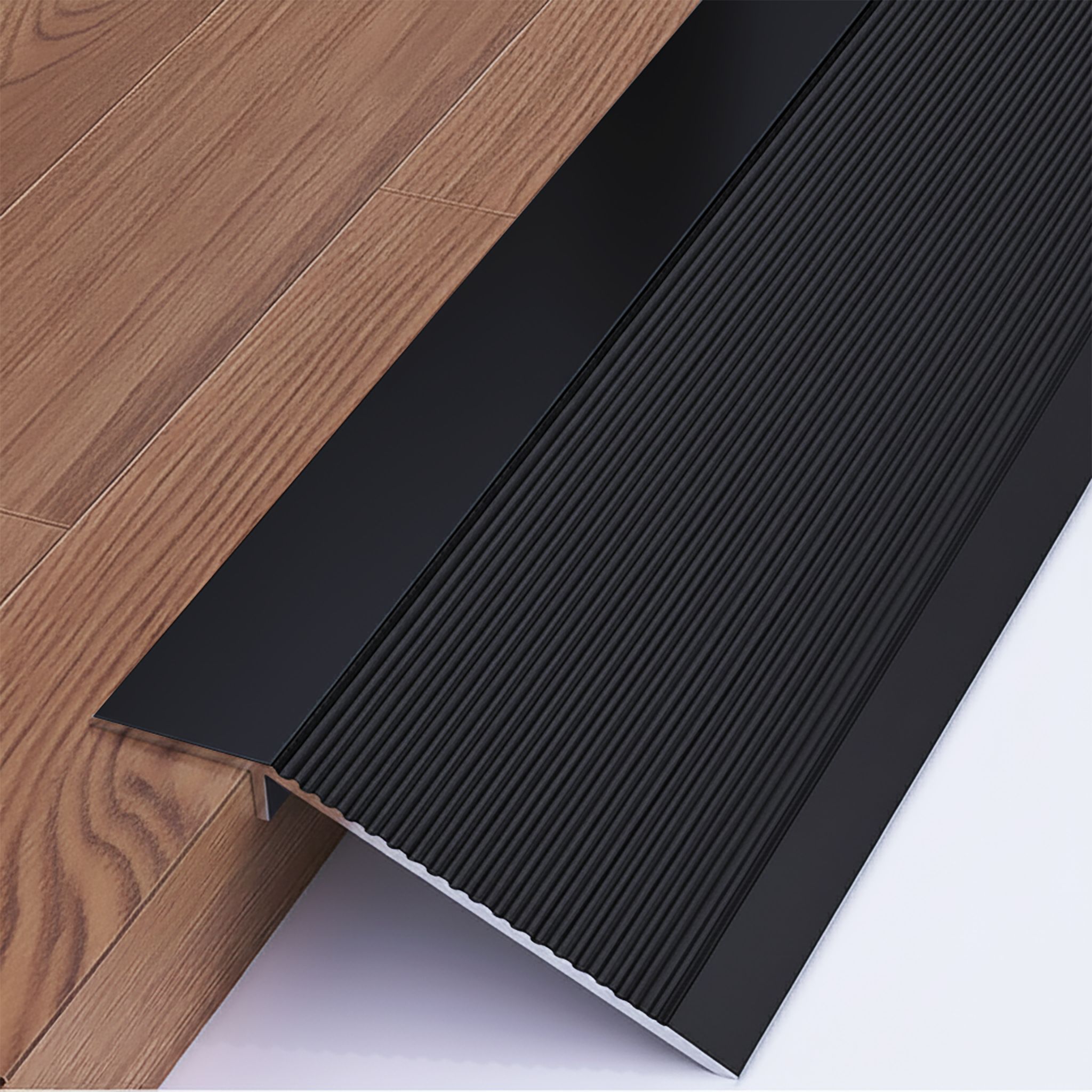 Порог разноуровневый, 60 x 1000 мм, перепад 30 мм, Чёрный матовый, 1 шт Купить оптом Порог разноуровневый, 60 x 1000 мм, перепад 30 мм, Чёрный матовый, 1 шт — изображение 6