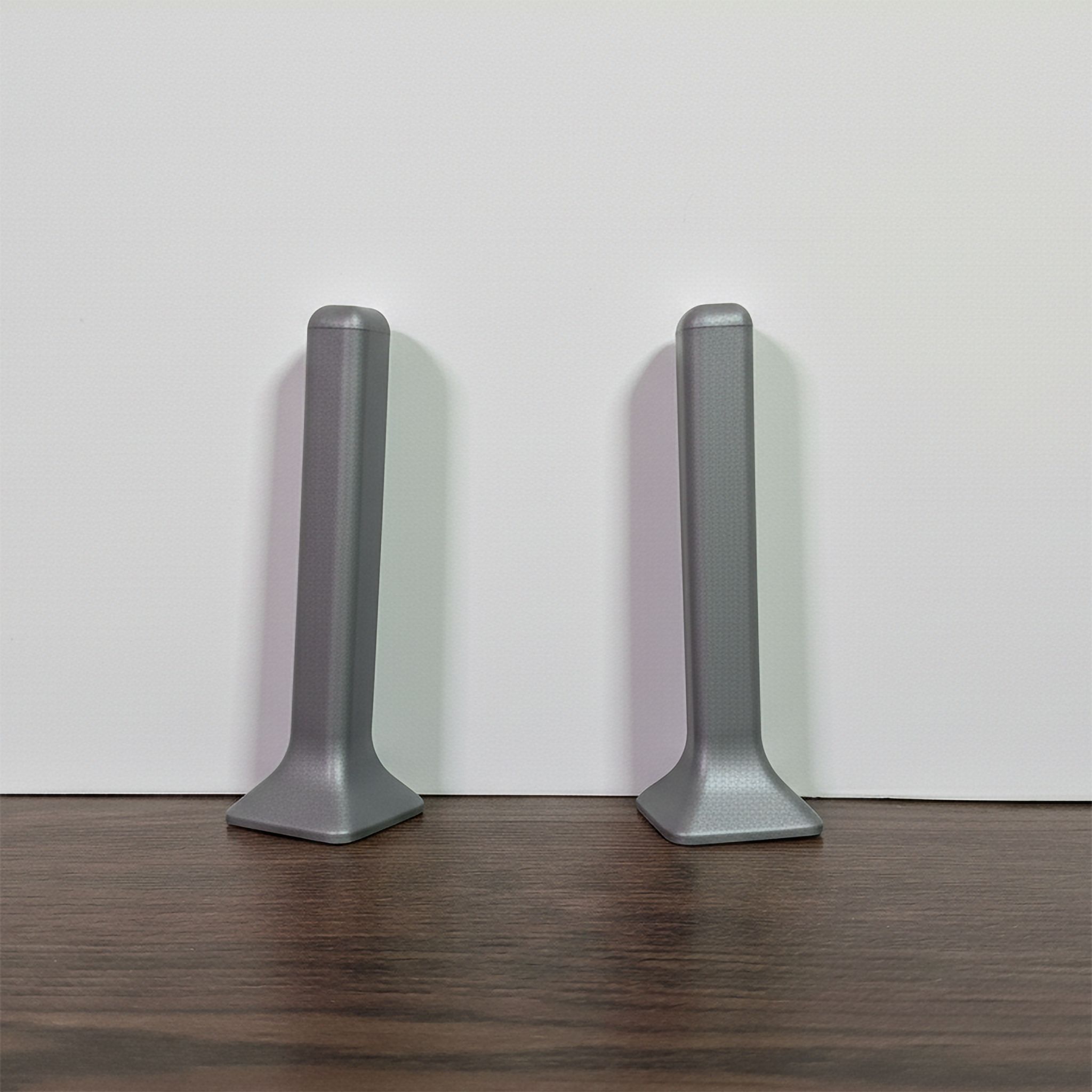 Угол наружный для L- образного плинтуса, высота 40 мм, Жемчужный тёмно-серый, 4 шт Купить оптом Угол наружный для L- образного плинтуса, высота 40 мм, Жемчужный тёмно-серый, 4 шт — изображение 5