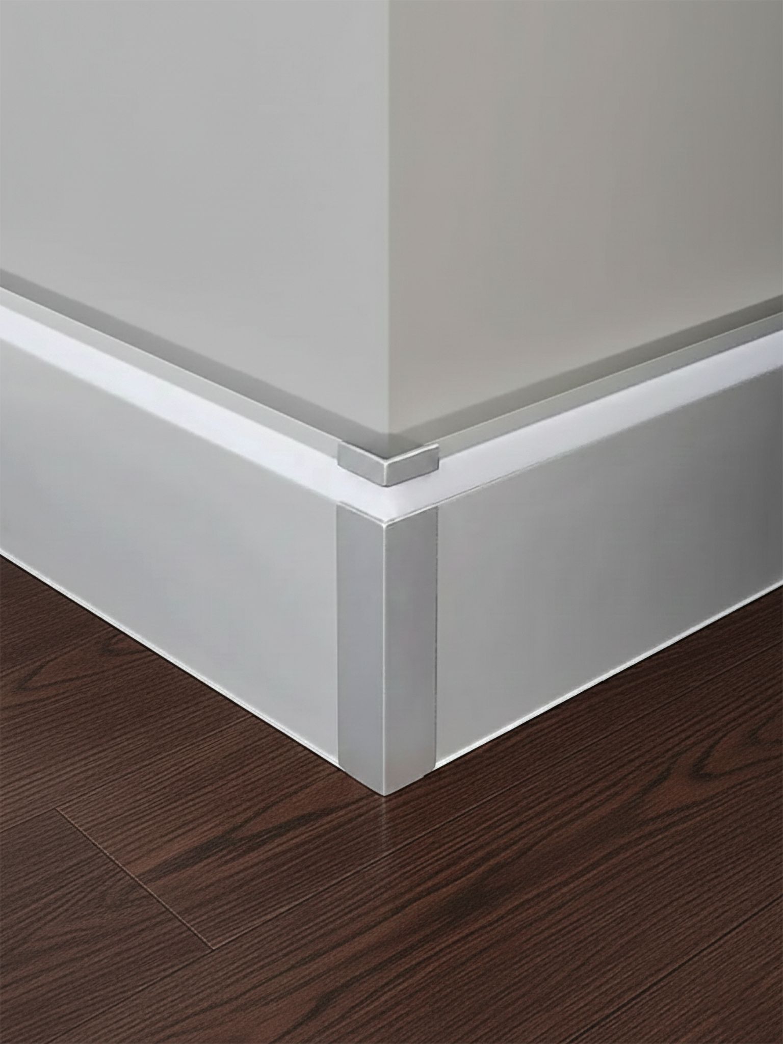 Угол наружный для накладного плинтуса LED-78-80-3000, Серебро матовое, 2 шт Купить оптом Угол наружный для накладного плинтуса LED-78-80-3000, Серебро матовое, 2 шт — изображение 4