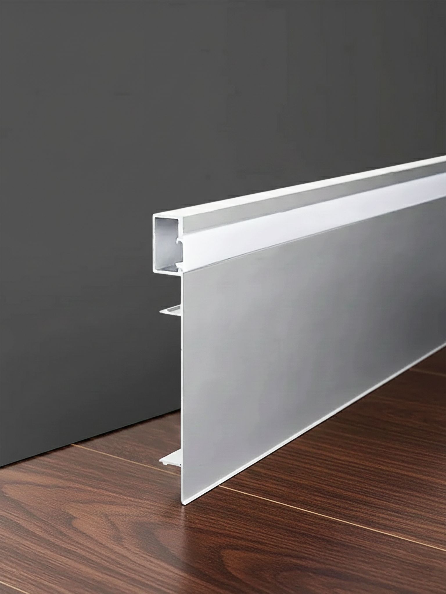 Заглушка левая и правая для плинтуса LED-78-80-3000, Серебро матовое, 2 шт Купить оптом Заглушка левая и правая для плинтуса LED-78-80-3000, Серебро матовое, 2 шт — изображение 5