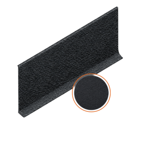 Алюминиевый плинтус AKBD-60-SBL-2500, Черный муар, 10 шт