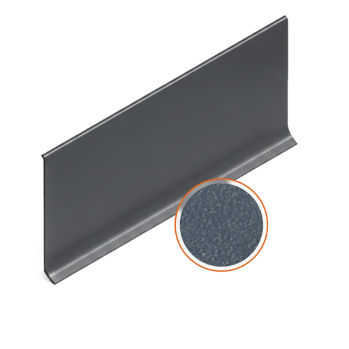 Алюминиевый плинтус AKBD-80-SA-2500, Антроцит муар, 10 шт