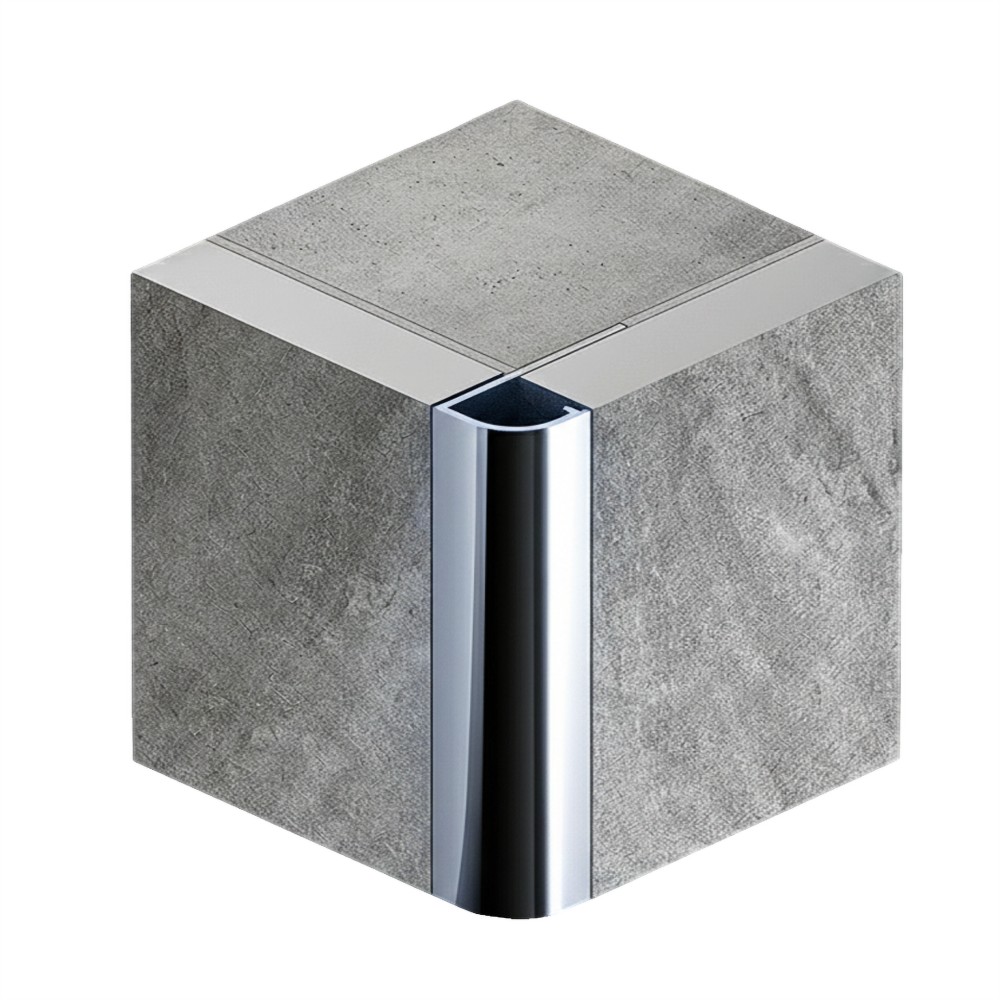 Латунный профиль под плитку, внешний C-образный, CEZAR-PVL-18X12X2700 мм, Латунь хромированная, 1 шт Купить оптом Латунный профиль под плитку, внешний C-образный, CEZAR-PVL-18X12X2700 мм, Латунь хромированная, 1 шт — изображение 3