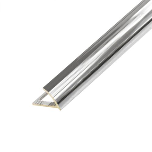 Латунный профиль под плитку, внешний C-образный, CEZAR-PVL-18X12X2700 мм, Латунь хромированная, 1 шт