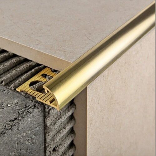 Латунный внешний профиль, C-образный, CEZAR-PVL-18X12X2700 мм, Латунь полированная, 1 шт