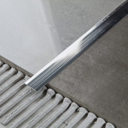 Латунный профиль Т-образный, полукруглый, CEZAR-PVL-37X20, 270 см, Латунь хромированная, 1 шт