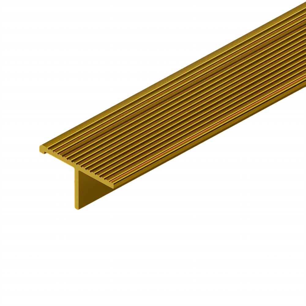 Рифленый профиль , лестничный, CEZAR-PVL-79X23, 250 см, Латунь полированная, 1 шт Купить оптом Рифленый профиль , лестничный, CEZAR-PVL-79X23, 250 см, Латунь полированная, 1 шт — изображение 3