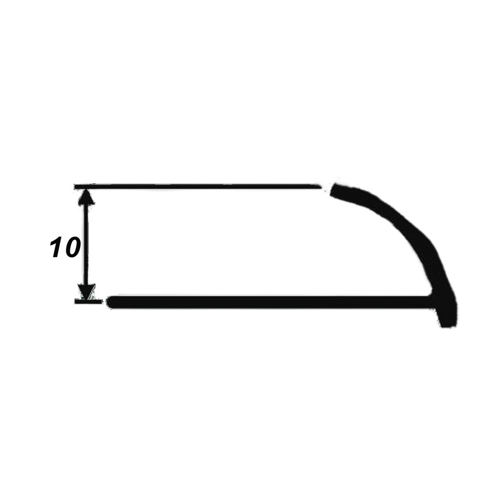 Латунный профиль внешний, гибкий, CEZAR-PVL-20X10, 250 см, Латунь полированная, 1 шт Купить оптом Латунный профиль внешний, гибкий, CEZAR-PVL-20X10, 250 см, Латунь полированная, 1 шт — изображение 2