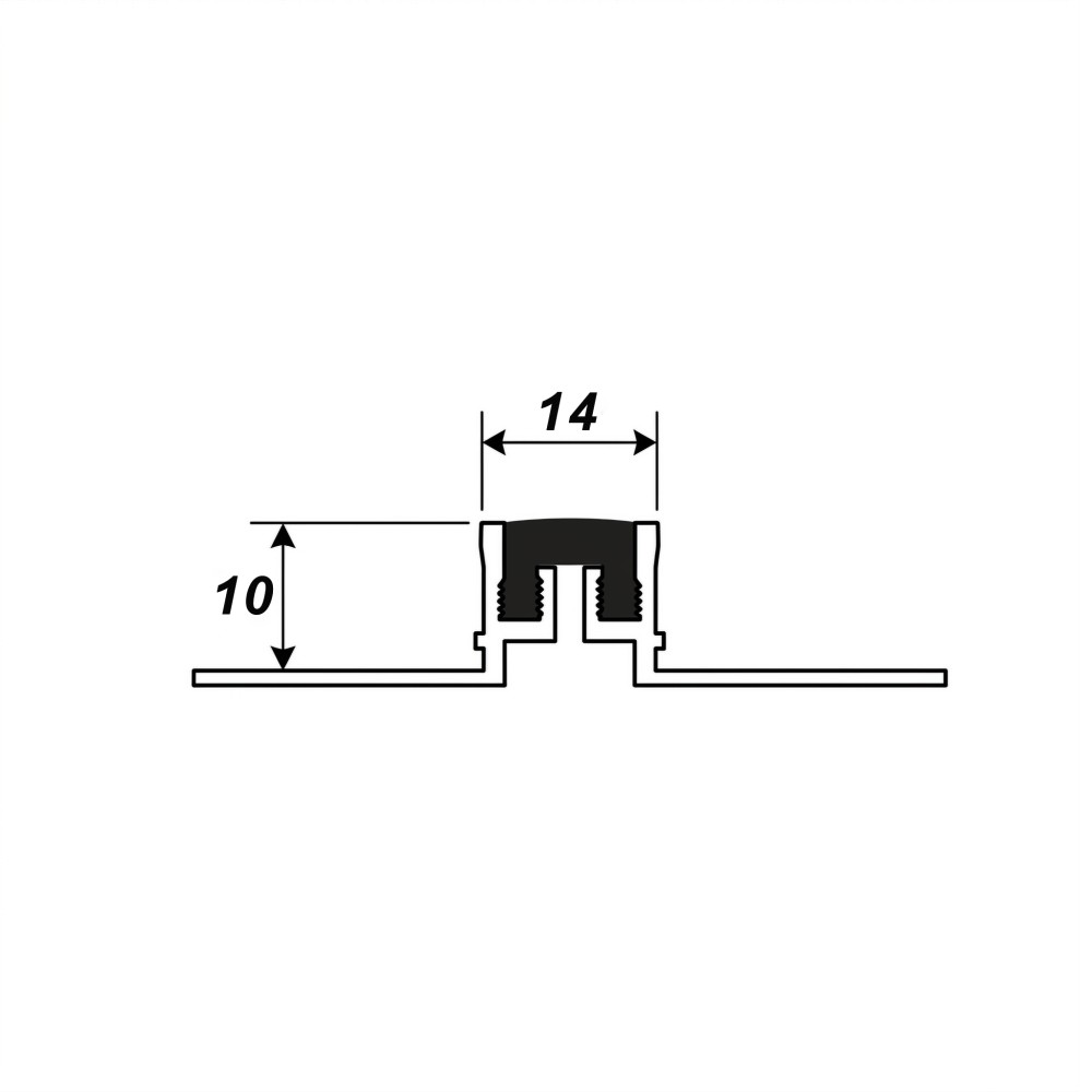 Компенсационный профиль для деформационных швов с эффектом поглощения вибраций, 10 X 14 мм, длина 270 см, Коричневый , 1 шт Купить оптом Компенсационный профиль для деформационных швов с эффектом поглощения вибраций, 10 X 14 мм, длина 270 см, Коричневый , 1 шт — изображение 2