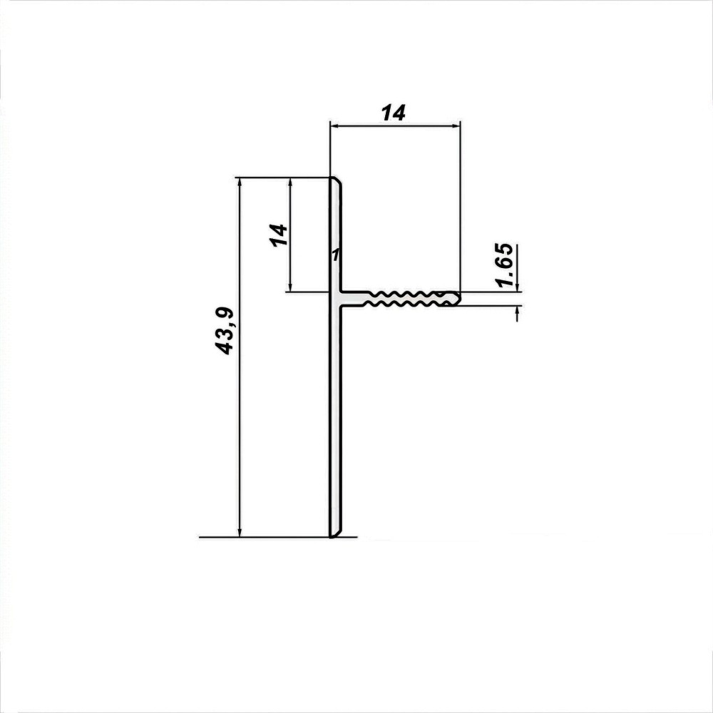 Плинтус напольный теневой без подсветки, 35 X 20 X 2000 мм, Чёрный матовый анод, гладкий, 1 шт Купить оптом Плинтус напольный теневой без подсветки, 35 X 20 X 2000 мм, Чёрный матовый анод, гладкий, 1 шт — изображение 2